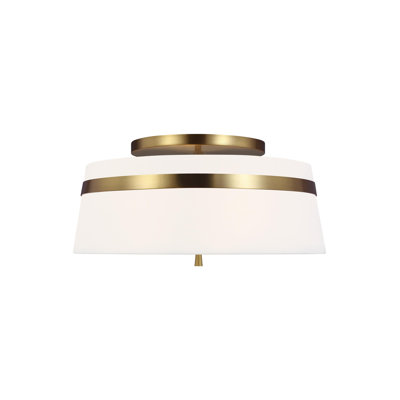 Rory 3 Light Fabric Semi Flush Mount