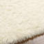 Wool Area Rug in Cream-1670057809