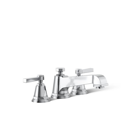 Pinstripe Pure Deck-Mount Bath Faucet Trim with Lever Handles