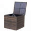 Boîte de rangement pour meubles de patio en osier