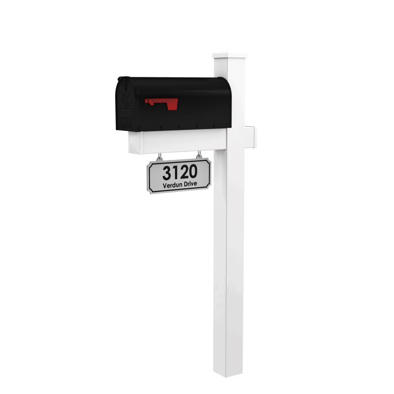 Personalized Post Mounted Mailbox, Yes