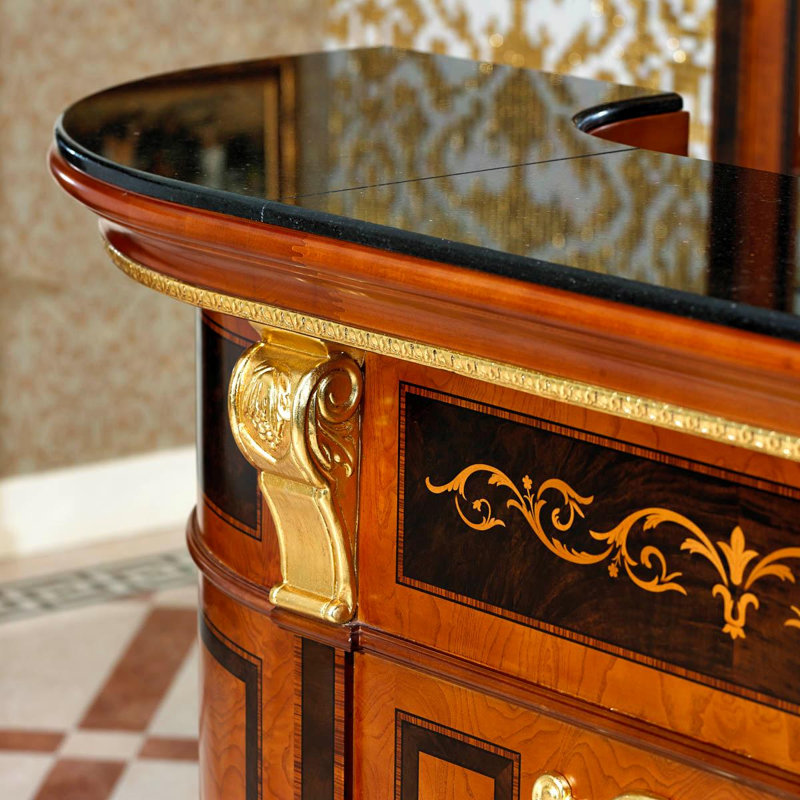 70.9 " L Solid Wood Bar Cabinet
