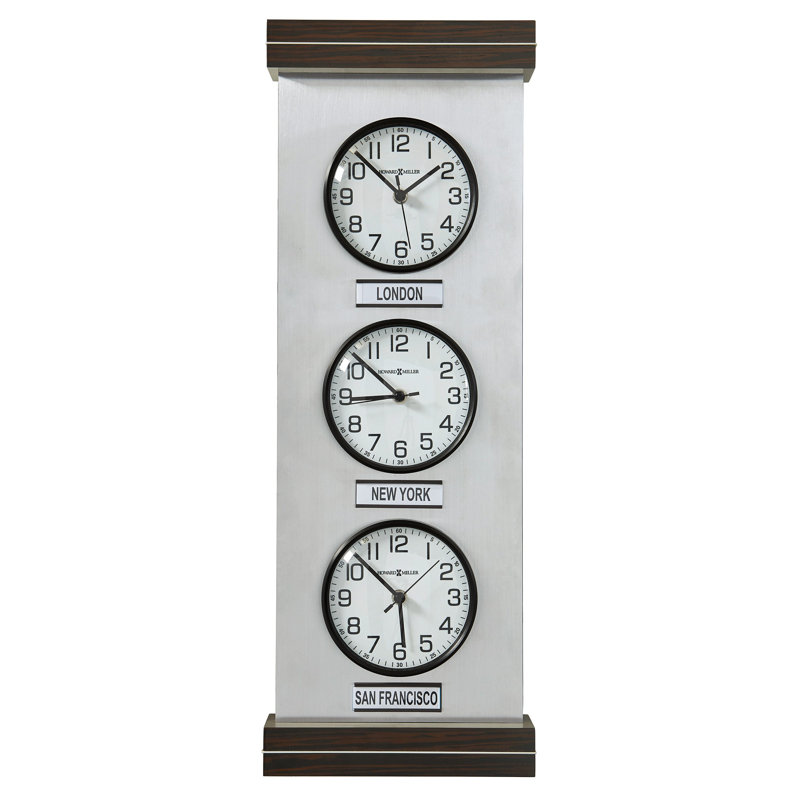 Sienna II Wall Clock, Silver