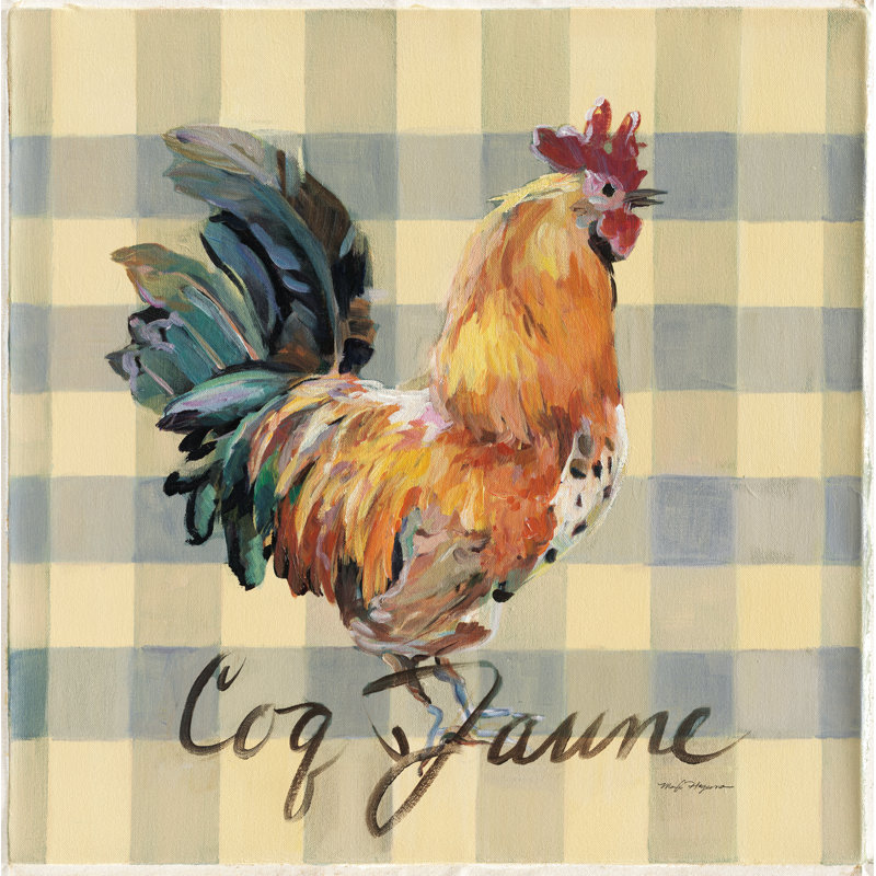 Coq Jaune by Marilyn Hageman - Wrapped Canvas Painting, 91cm H x 91cm W