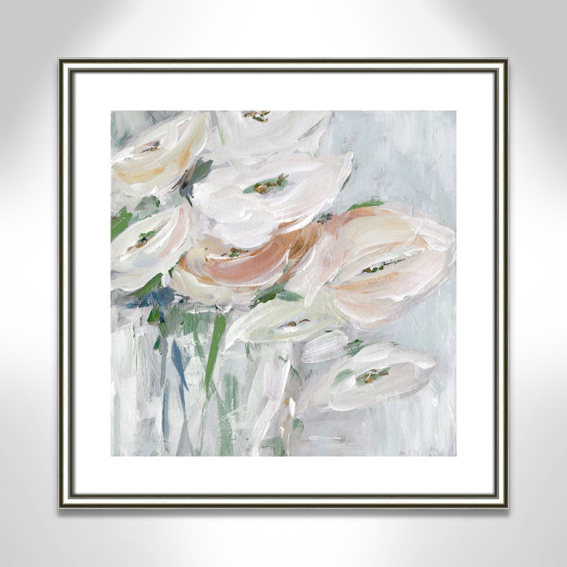 Impeccable - reproduction d'art, H 24,75 po x l 24,75 po x P 0,88 po, Papier avec cadre argenté