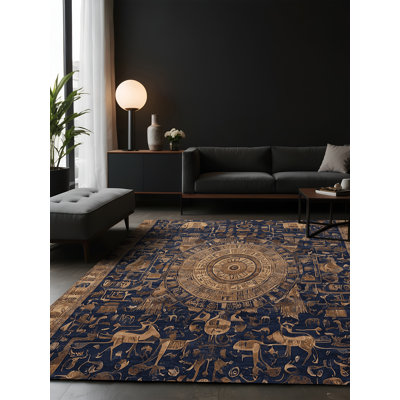 Tapis brun soyeux et moelleux