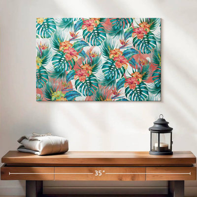 Feuillage tropical et fleurs Kerner