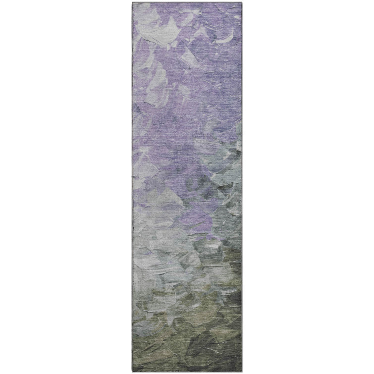 Premium Machine Washable Slesnick AMF1674 Abstract Rug