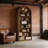 8-Tier Arched Bookshelf with Closed Back Design