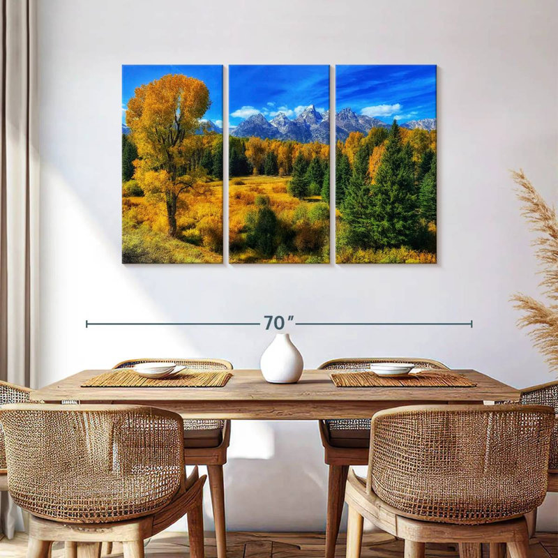 Alvord Jackson Hole Wyoming en automne, H 36 po x l 57 po