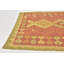 Tapis de pêche one-of-kind à la main-noué la new age pêche 2 pi 10 po x 4 pi zone en laine Elland