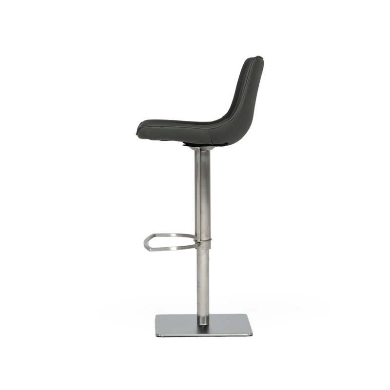Tabouret pivotant à hauteur réglable Miltonsburg, Gris