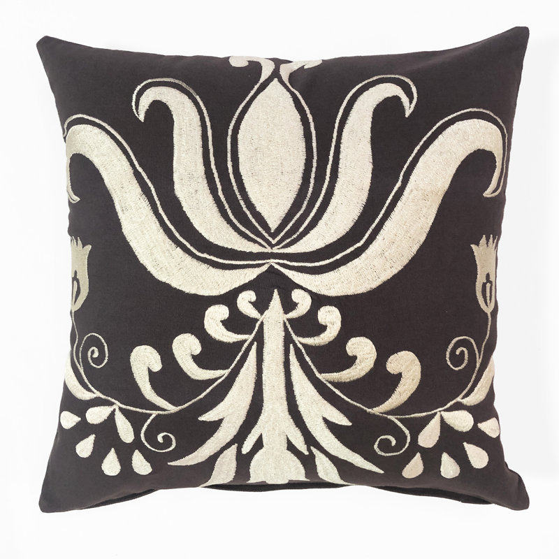 Housse de coussin en lin Versailles, Blanc