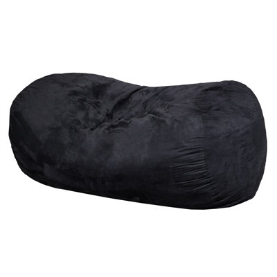 Fauteuil à billes cylindrique en suède de 6,5 pieds Lara