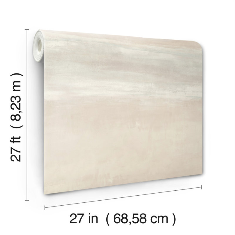 Rouleau de papier peint 27 pi x 27 po Serene Reflection, Désert