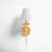Ryland Metal Armed Sconce with Linen Shade-1757096832
