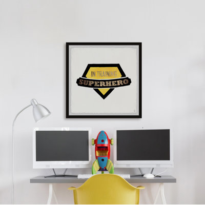 Dade 'Superhero in Training Badge' Framed Print