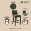 Tabouret de bar en chenille Beever-500182433-500182432