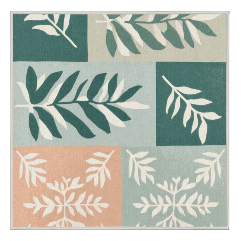 Leafy Retreat Rug, Square 5'