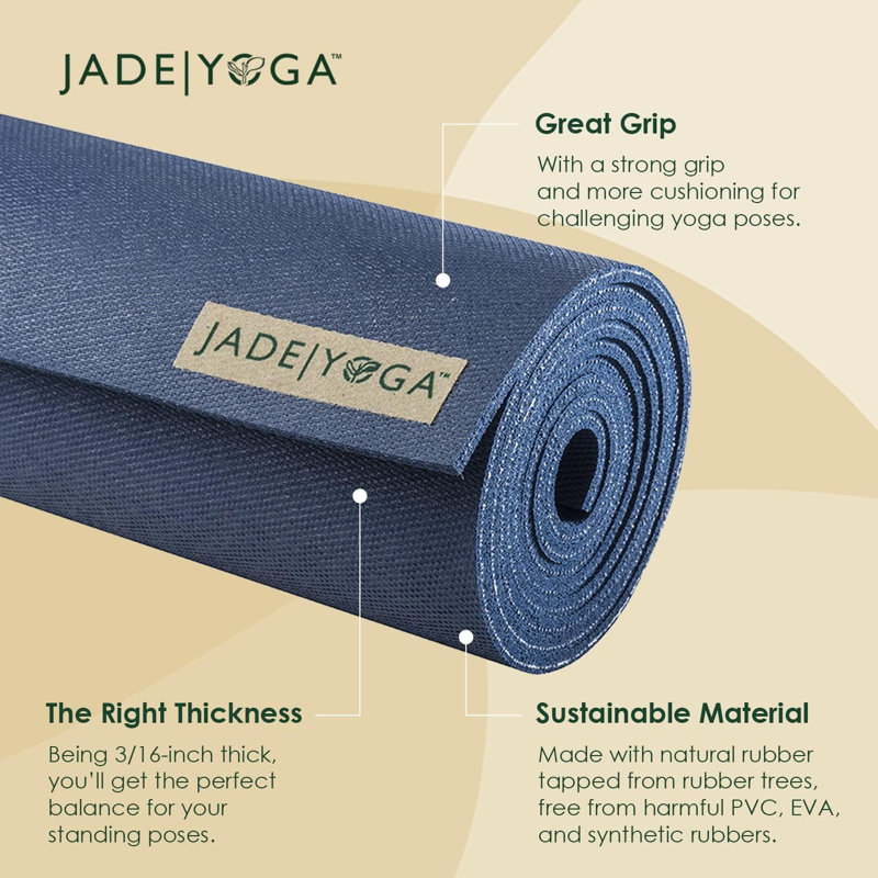Tapis de yoga professionnel 74 po, Bleu minuit