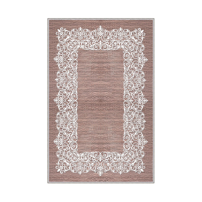 Premium Hall Carpet (3.3 x 6.6 ft), 100% Polyester, 0.3 in Pile Height | Antibacterial, Non-Slip PVC Dot Underside, 650 g/m² | Durable Woven Design, 3D Digital Printing, Machine Washable, Ideal for Home Décor