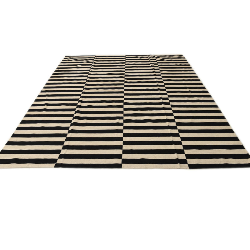 Tapis noir et blanc Jessen