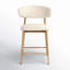 Murphey Upholstered 26'' Counter Stool with Solid Wood Frame-420676070