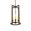 Luminaire suspendu rectangulaire à 4 lumières de style bougie