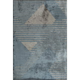 Rapture Blue/Beige/Gray Geometric Luxury Area Rug