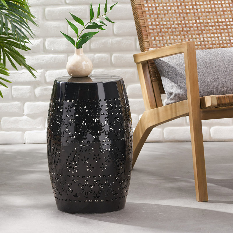 Table d'appoint 12 po Ruby, Noir