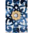 S/4 Abstract Blue, White, And Gold Wall Decor Accents, 9.5X9.5"
