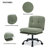 Velvet Upholstered Armless Office Chair with Metal Frame-21776579