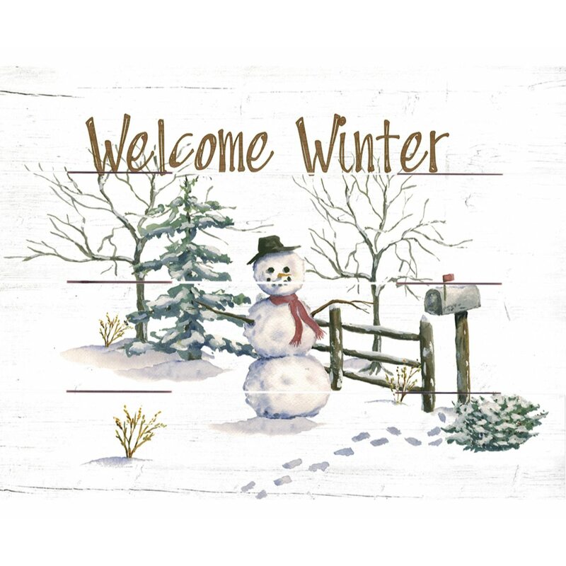 Winter Wall Art - Welcome Winter Decorative Accent