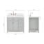 Ensemble de meuble-lavabo simple 37 po Abbate-85364337