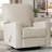 Upholstered Manual Swivel Rocker Recliner Chair, Large Glider Recliner, High Back, Deep Seat-210552506
