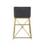 Medallion Upholstered Bar Stool with Metal Frame-342386855-342386856-342386859