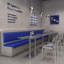 Banc rembourré de style industriel