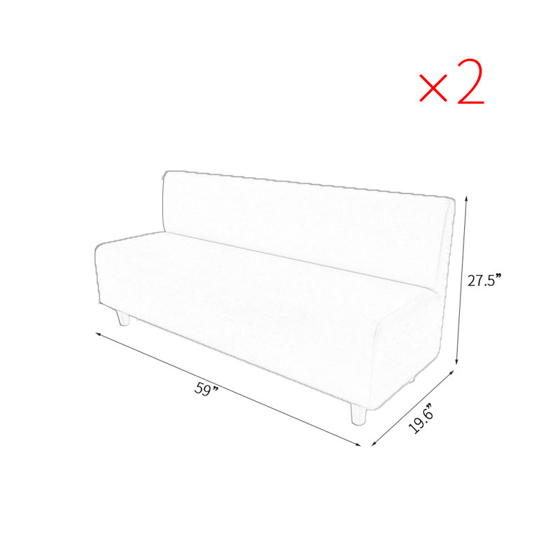 Saswin 59'' Faux Leather Loveseat, Silver Faux Leather