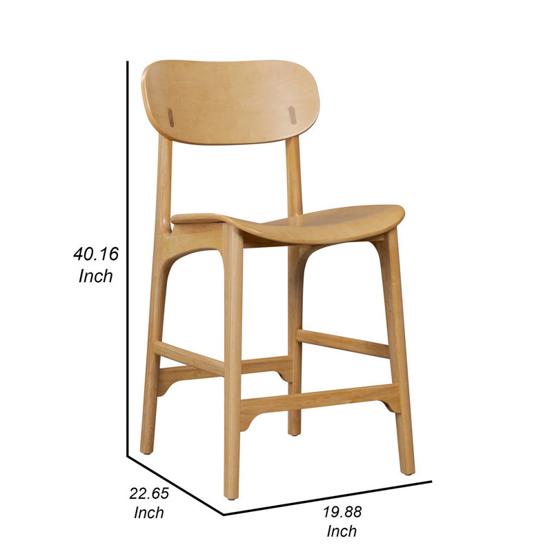 Luzmarie Counter Stool, Light Brown, Counter Stool (24” Seat Height)