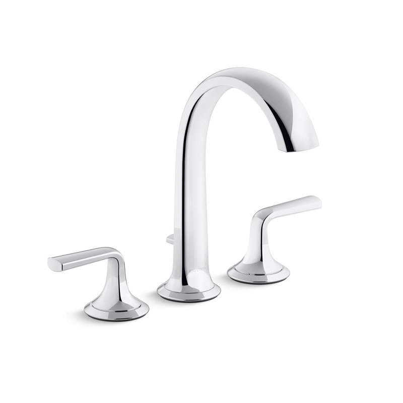 Script™ Deck-Mount Bath Faucet with Diverter, Polished Chrome, Lever Handle