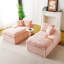 Chaise longue multifonctionnelle en velours - éponge douce, aménagement flexible, confortable et élégante pour le salon et la chambre à coucher
