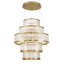 Empra, lustre, 5 lumières, 47 po, or, cristal transparent-1597264472