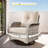 10 - Person Patio Furniture Set with Swivel Rockers, Outdoor Wicker Rattan Sectional Seating Group with Cushions, All Weather Sofa Conversation Set with Fire Pit Table for Garden Backyard-1208788457