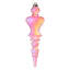 Ornement en forme de fleuron en plastique incassable 12 po 12 po