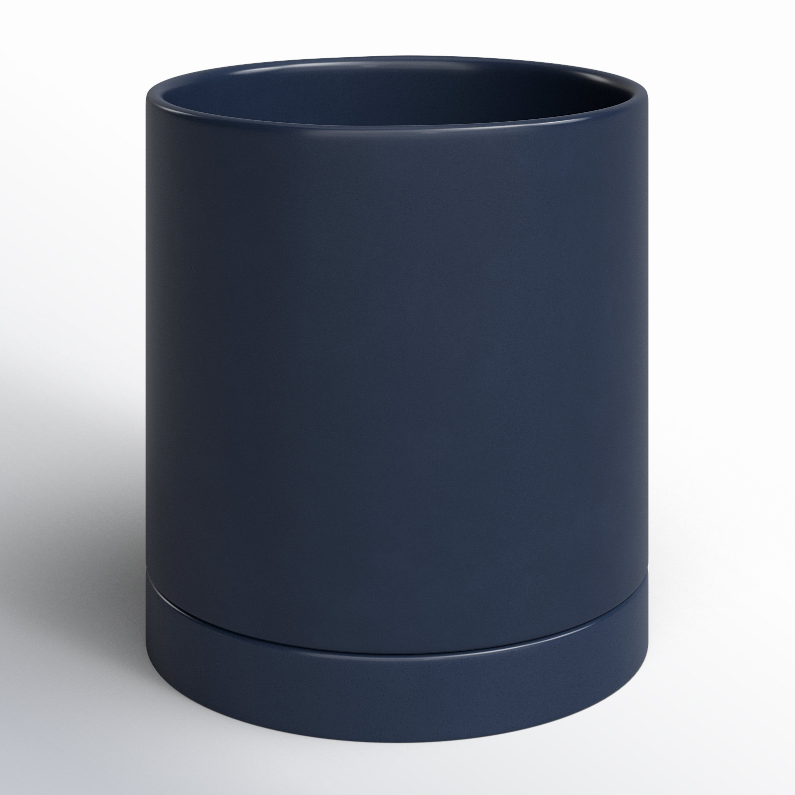 Carlotta Ceramic Pot Planter, 5.75" H x 5" W x 5" D, Dark Blue