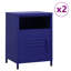 Bren 35cm W Steel Bedside Table-1356500776-1387028397