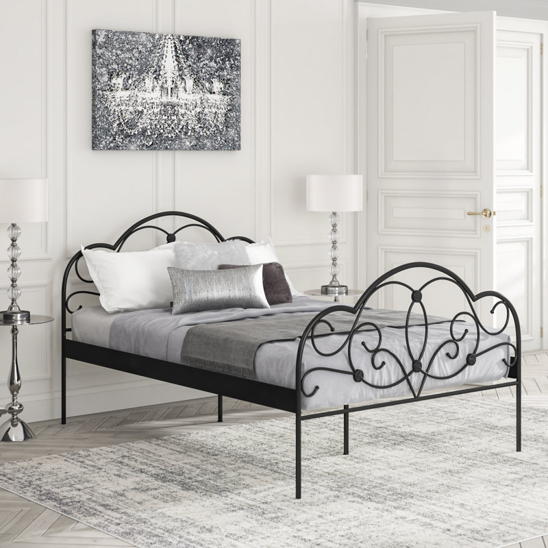 Metal Bed Natalie, 140 x 200cm, Black