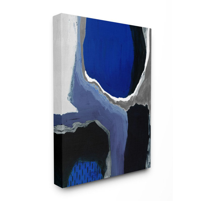 «Abstract Masculine Cobalt», reproduction d'art, H 30 po x l 24 po x P 1,5 po, Toile tendue