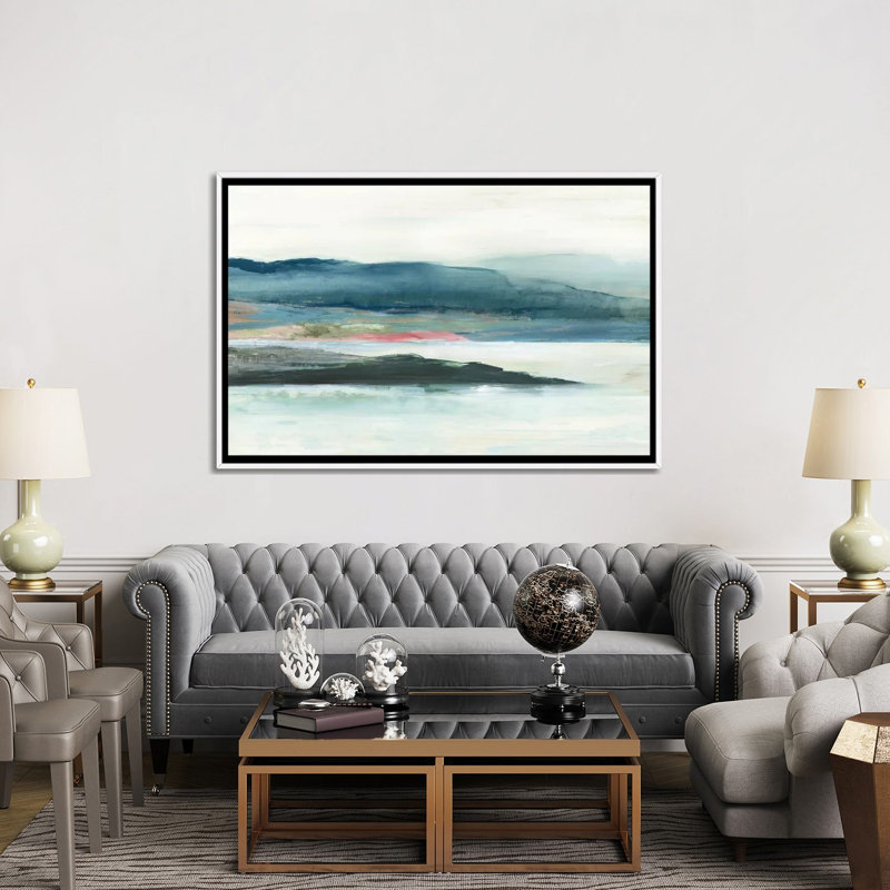 " Peaceful Mind I " by Allison Pearce, No Mat, 40" H x 60" W x 1.5" D, White Framed Canvas