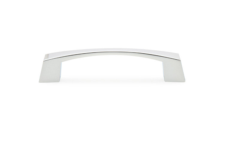 Sweep Arch Pull, Polished Chrome, 4"